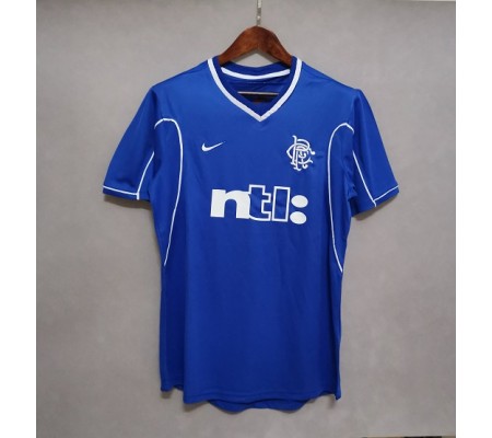 Rangers 99/01 Home Blue Soccer Jersey